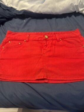 Guess Red Mini Skirt